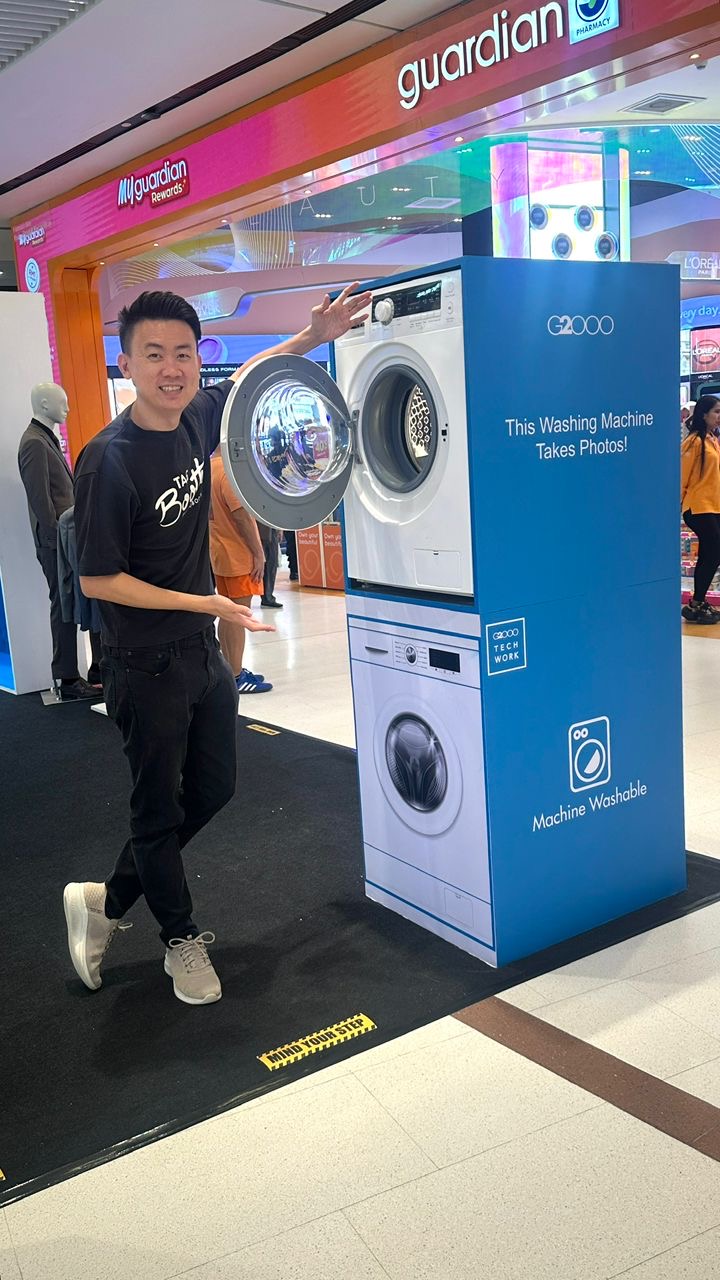 Washing Machine Photobooth, Creative Photobooth Setup Malaysia