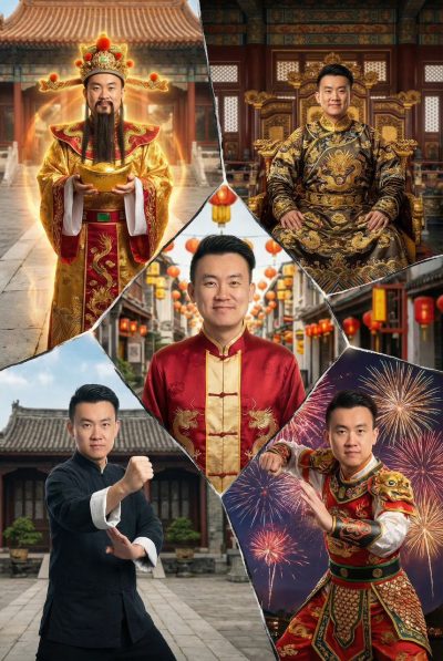 AI Photobooth Malaysia (11) Chinese New Year AI photobooth Malaysia festive transformation, Before and after AI photobooth Chinese New Year, AI generated Chinese New Year photo booth Malaysia, CNY 2026, Lunar New Year 2026